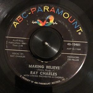 Ray Charles Busted Vinyl 45 Record '63
